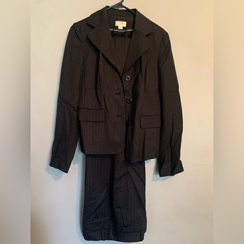 Ann Taylor Pin strip suit